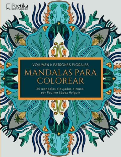 Libro : Mandalas Para Colorear Patrones Florales 50 Mandal 