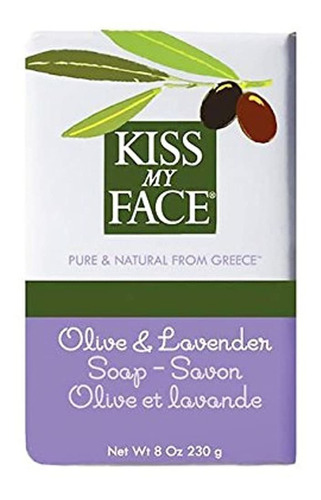 Kiss My Face Bar Soap Olive And Lavender - 8 Oz