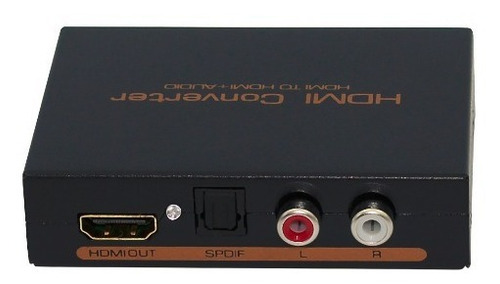 Imagen 4 de 5 de Conversor Extractor Audio Hdmi A Rca Toslink Local 1 Junta