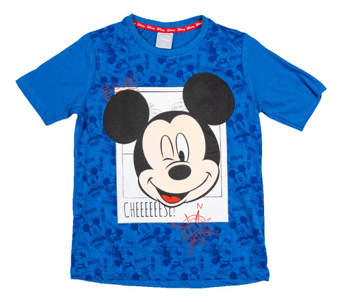 Remera Niño Manga Corta Mickey 80532 Licencia Oficial Disney