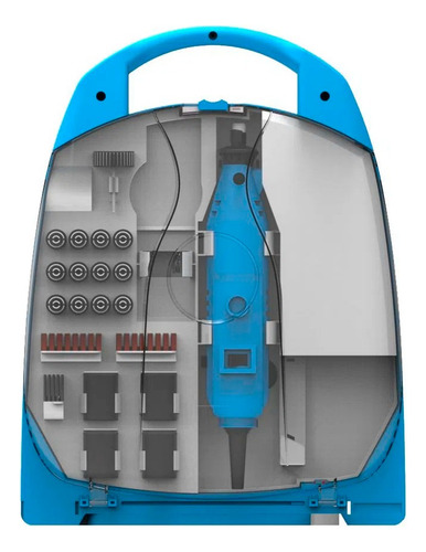 Minitorno Gamma 130w + 252 Accesorios Mini Torno G19502ac Frecuencia 50 Hz Potencia 130 W