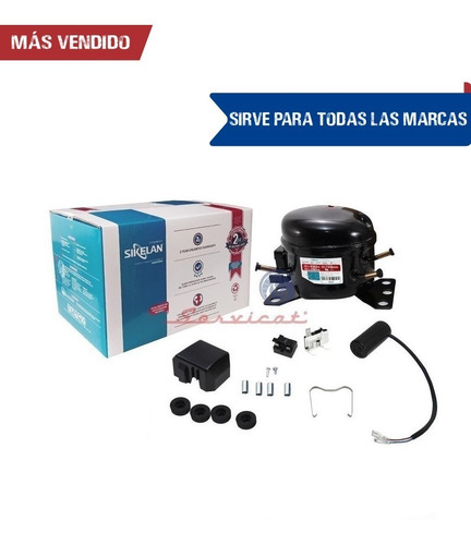 Compresor Sikelan Original Refrigeradora 1/9 Hp