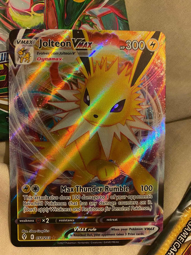 Carta Pokemon Jolteon Vmax Evolving Skies Inglés Original Inglés