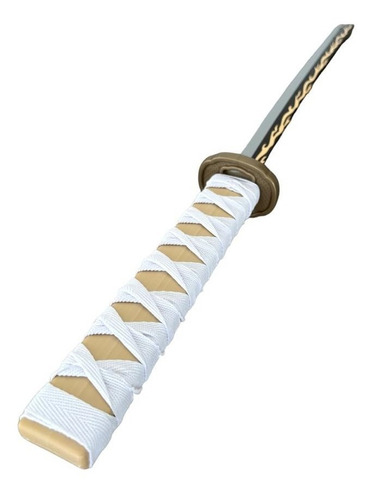 Espada Katana Zenitsu Agatsuma Damon Slayer Kimetsu No Yaiba Color Gris / Negro