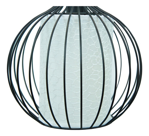 Lámpara De Techo Lumimexico 30611-2 Colgante 60 W. Estructura Negro