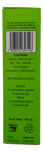 Jarabe De Ajolote Reforzado 200ml 100% Original