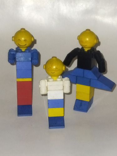 Vintage Set De Lego Figuras Años 70s Big Head Incompletos