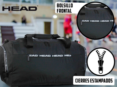 Imagen 3 de 10 de Bolso Head Gimnasio Deportivo Urbano Reforzado Tira Llavero