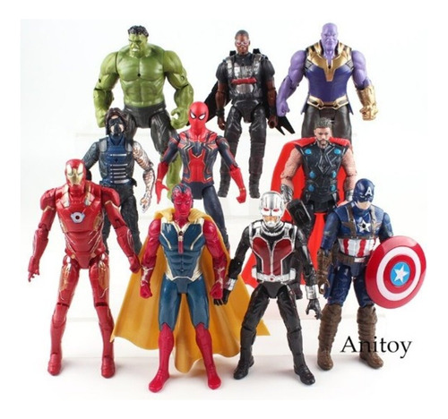 Avengers Muñecos Coleccion Marvel Kit X 5 Pcs