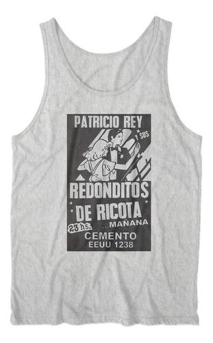 Musculosa Patricio Rey Poster Concierto Cemento Gris