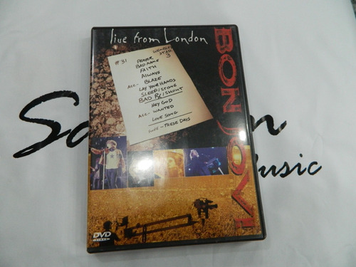 Dvd - Bon Jovi - Live From London