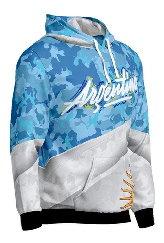 Imagen 2 de 3 de Buzo Hoodie Argentina Camuflado