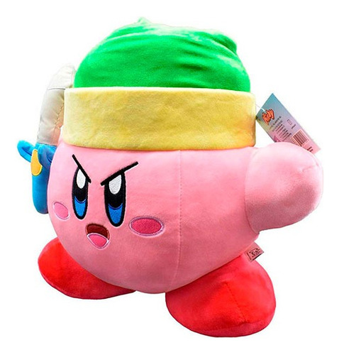 Kirby Con Espada Peluche Nintendo Original 30 Cm