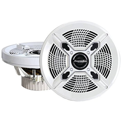 Bazooka Mac8100w 8 Inch Marine Coaxial Set Of 2