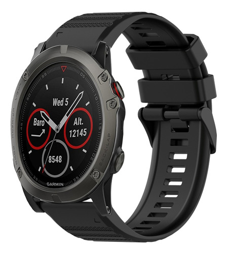 Correa De Reloj De Silicona Para Garmin Fenix 5x Plus