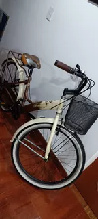 Bicicleta Playera Urbana Rin 26 Con Parrilla Y Canasta