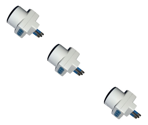 Pack X3 Enchufe Conector Triple Trifásico Adaptador 220volt