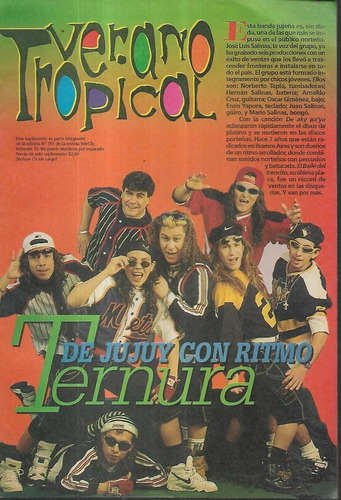 Reviposter Verano Tropical Poster Grupo Ternura 55x38 Cm