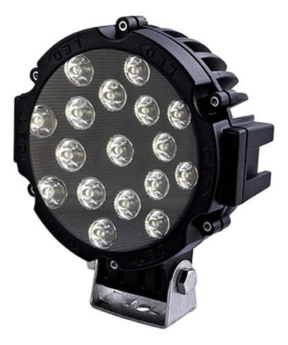 Kit X2 Faro Proyector 17 Led 51w Tractor 4x4 170mm Generica