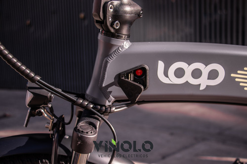 Bicicleta Electrica Loop Slim Plegable 350w + Casco / G