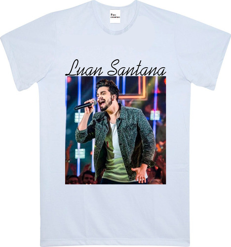 Imagem 2 de 8 de Camiseta, Baby Look, Regata Ou Almofada Luan Santana 02