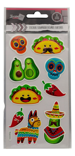 Stickers Scrapbook Diseños Surtidos Tradición Mexicana