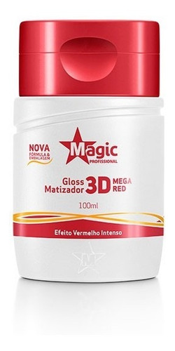 Gloss Matizador 3d Efeito Vermelho Intenso 100 Ml