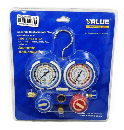 Manifold Con Visor R22 Value Vmg-2-r22-b-03 Cts