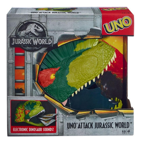 Juego Jurassic World Uno Attack Descontinuada Nuevo Dinosaur