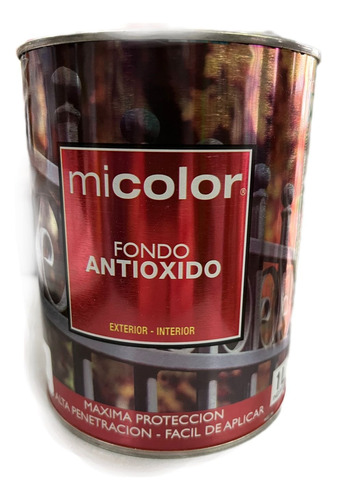 Antioxido Fondo Rojo Para Hierro  X 1 Litro