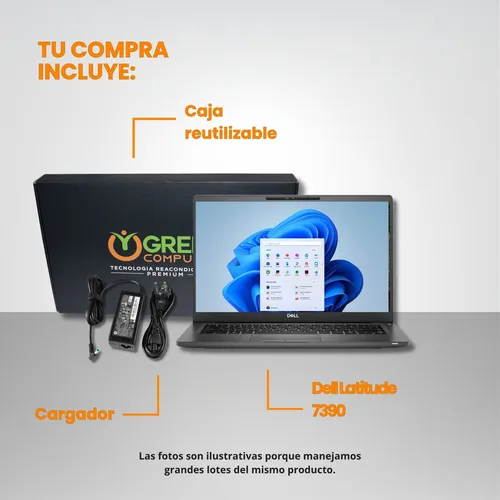 Notebooks Dell Latitude 7390 Core I7 (8va) 8gb 240gb (Reacondicionado)