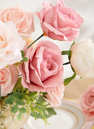 Flores Artificiales Flores Rosas Falsas For Tarta Diy Ramos