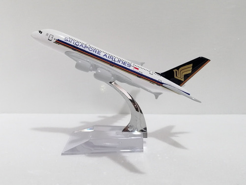 Escala 1:400//singapure Air A380//14cms De Largo//metálico 