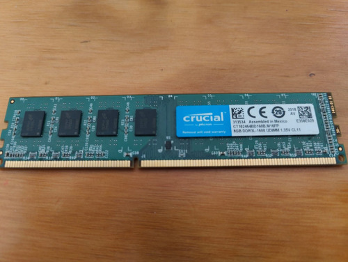 Memoria Ram 8gb 1 Crucial Ct102464bd 