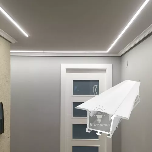 Perfil De Aluminio Embutir Para Tira De Led 2mts