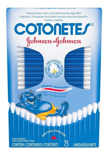 Johnson Cotonetes Hisopos Flexibles 1 Caja 75u Local