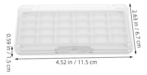 Paleta De Batons Vazia De 2 Peças: Pó De Sombra Diy De 24 Gr