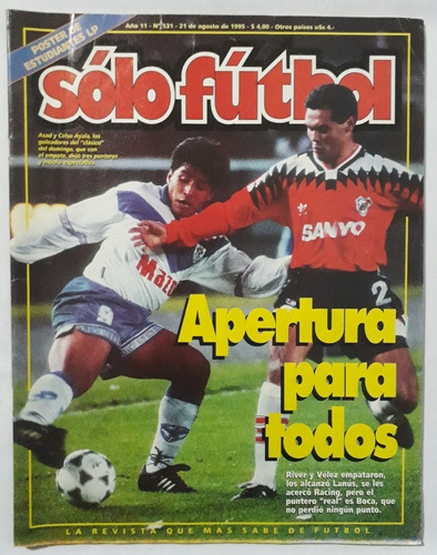 Revista Solo Futbol 531 River Velez - Estudiantes Lp 1995 Fs