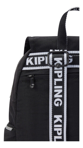 Mochila preta feminina Kipling City Zip S