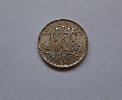 Moneda De 10 Centavos Año 1939