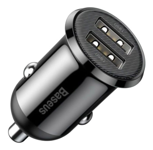 Cargador De Auto Baseus Pro Dual, 2 Puertos Usb, 28w, Negro