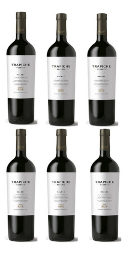 Trapiche Reserva Malbec 750mL 6 unidades vino tinto
