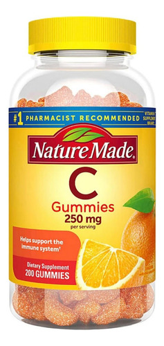 Vitamina C 250 Mg Nature Made 200 Gomitas