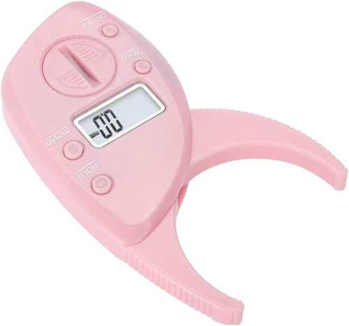 Plicómetro Digital Color Rosa Medidor De Grasa Corporal 
