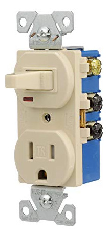 Interruptor Combinado De Toma De Corriente Y Un Solo Polo Tr