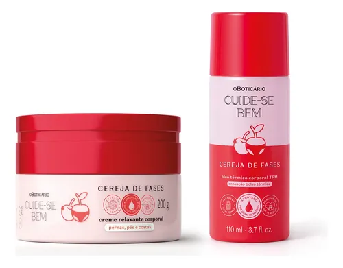 Combo Cuidese Bem Cereja De Fases Creme Relaxante Corporal