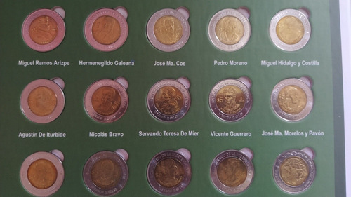 Colección Completa Monedas 5 Pesos Revolución Y Bicentenario
