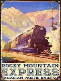 Chapa Vintage Publicidad Antigua Rocky Mountain Express M638