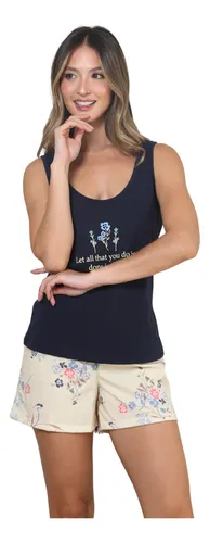 Pijama Para Mujer Short Braemore