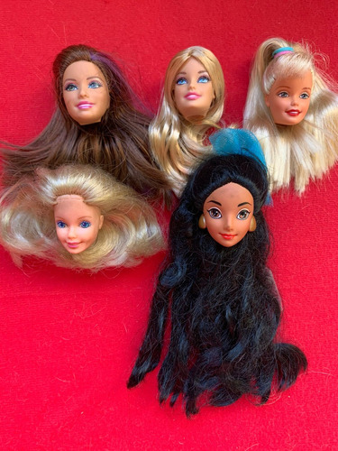 Lote Cabeças Barbie